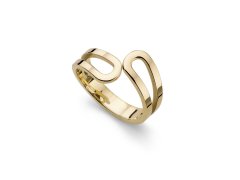 Oliver Weber Minimalistický pozlacený prsten Character 41198G 54 mm