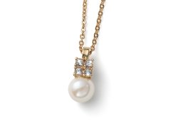 Oliver Weber Nádherný pozlacený náhrdelník s perlou Again 12266G