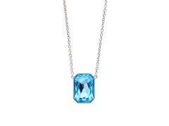 Oliver Weber Slušivý náhrdelník s modrým krystalem Swarovski 12449 202