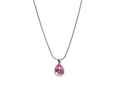 Oliver Weber Slušivý náhrdelník s růžovým krystalem Swarovski 11022 209