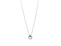 Oliver Weber Stylový stříbrný náhrdelník Apricus 61290 GRE (řetízek, přívěsek)