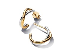 Pandora Bicolor půlkruhové náušnice Essence Shine 263269C00