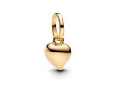 Pandora Drobný pozlacený přívěsek Srdce Shine 763691C00