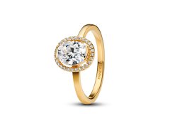 Pandora Elegantní pozlacený prsten se zirkony Shine 163554C01 50 mm 7254147