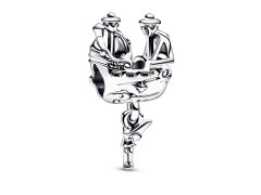 Pandora Hravý stříbrný korálek Zvonilka a pirátská loď Disney 792521C00