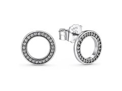 Pandora Kruhové náušnice s krystaly 290585CZ