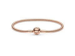 Pandora Luxusní bronzový náramek Rose Moments 580728 18 cm