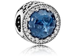 Pandora Luxusní korálek s tmavě modrým krystalem Moments 791725NMB