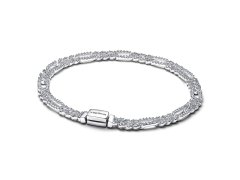 Pandora Luxusní stříbrný náramek Kubánský řetízek Timeless 594227C01 18 cm