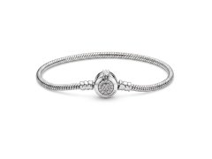 Pandora Luxusní stříbrný náramek Moments 599046C01 21 cm