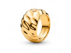 Pandora Masivní pozlacený prsten Shine Essence 163884C00 52 mm