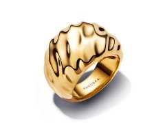 Pandora Masivní pozlacený prsten Shine Essence 163884C00 52 mm