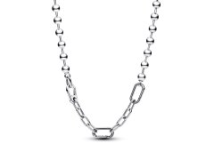 Pandora Stylový stříbrný náhrdelník na přívěsky Me 392799C00-45