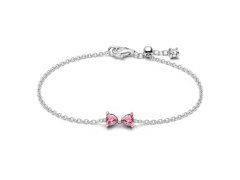 Pandora Něžný stříbrný náramek Růžová mašlička Timeless 594234C01 20 cm