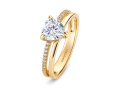 Pandora Okouzlující pozlacený prsten se zirkony Timeless Shine 163100C01 56 mm