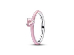 Pandora Originální růžový prsten ze stříbra ME 193088C02 48 mm