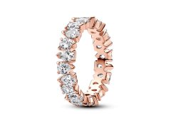 Pandora Oslnivý pozlacený prsten Rose Timeless 183021C01 50 mm