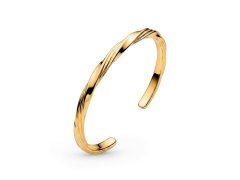Pandora Pevný otevřený pozlacený náramek Shine Essence 563869C00 16 cm