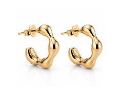 Pandora Pozlacené kruhové náušnice Essence Shine 263269C00