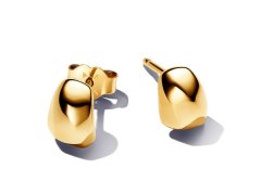 Pandora Pozlacené peckové náušnice Essence Shine 263298C00