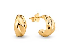 Pandora Pozlacené visací náušnice Essence Shine 263873C00