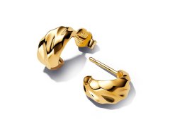 Pandora Pozlacené visací náušnice Essence Shine 263873C00