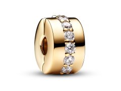 Pandora Pozlacený klipový korálek se zirkony Shine 761972C01