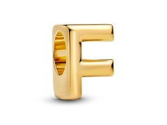 Pandora Pozlacený korálek "F" Shine Moments 763952C00