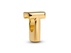 Pandora Pozlacený korálek "T" Shine Moments 763966C00