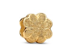Pandora Pozlacený mini korálek Čtyřlístek Shine Moments 764047C00