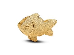 Pandora Pozlacený mini korálek Rybka Shine Moments 764522C00