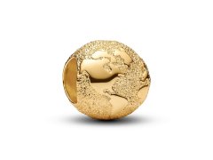 Pandora Pozlacený mini korálek Zeměkoule Shine Moments 764529C00