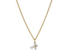 Pandora Něžný pozlacený náhrdelník s&nbsp;motýlkem Timeless 364267C01-45