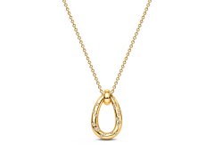 Pandora Pozlacený náhrdelník se zirkony Essence Shine 364666C01-45