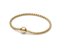 Pandora Pozlacený náramek na přívěsky Shine Moments 564028C00 19 cm