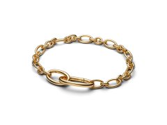 Pandora Pozlacený náramek s oválnými články Shine ME 564678C00 16 cm