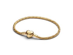 Pandora Pozlacený náramek se srdíčkem Shine Moments 564236C00 20 cm