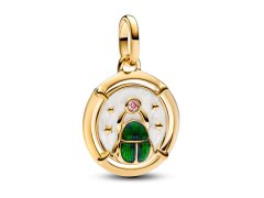 Pandora Pozlacený přívěsek Brouk Skarabeus Shine 763413C01