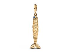 Pandora Pozlacený přívěsek Ohebná rybka Shine Moments/ME 764686C01