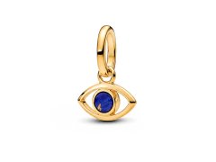 Pandora Pozlacený přívěsek Oko proti uhranutí Mini Shine 764609C01
