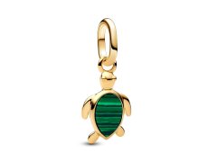 Pandora Pozlacený přívěsek Želva Mini Shine 763823C01