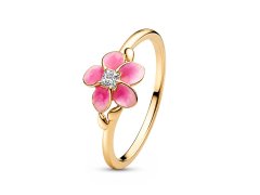 Pandora Pozlacený prsten Květina Vaiany Shine Disney 163844C01 52 mm