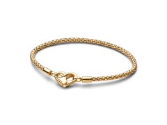 Pandora Pozlacený řetízkový náramek Shine Moments 562731C00 17 cm