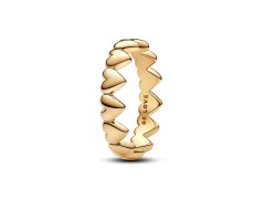 Pandora Pozlacený srdíčkový prsten Shine 163427C00 52 mm