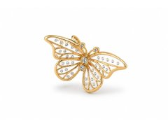 Pandora Překrásný pozlacený korálek Motýl Shine Moments 764487C01