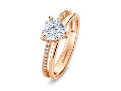 Pandora Překrásný pozlacený prsten se zirkony Timeless Rose 183100C01 58 mm
