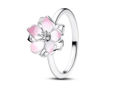 Pandora Překrásný stříbrný prsten Třešňový květ 194371C01 54 mm