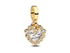 Pandora Půvabný bicolor přívěsek Třpytivé srdce ME Shine 763765C01
