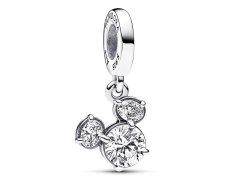 Pandora Půvabný stříbrný přívěsek Mickey a Minnie Mouse Disney 793031C01