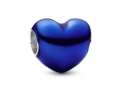 Pandora Romantický korálek Metalické modré srdce Moments 793337C05